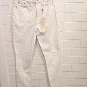 Alice + Olivia - Women's White High Rise Jeans